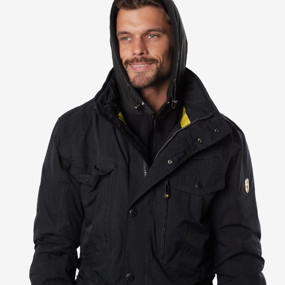 UNU Hooded Scarf Black Cotton Waterproof Balaclava Hat NWT - Picture 9 of 10